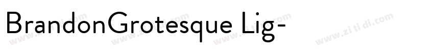 BrandonGrotesque Lig字体转换